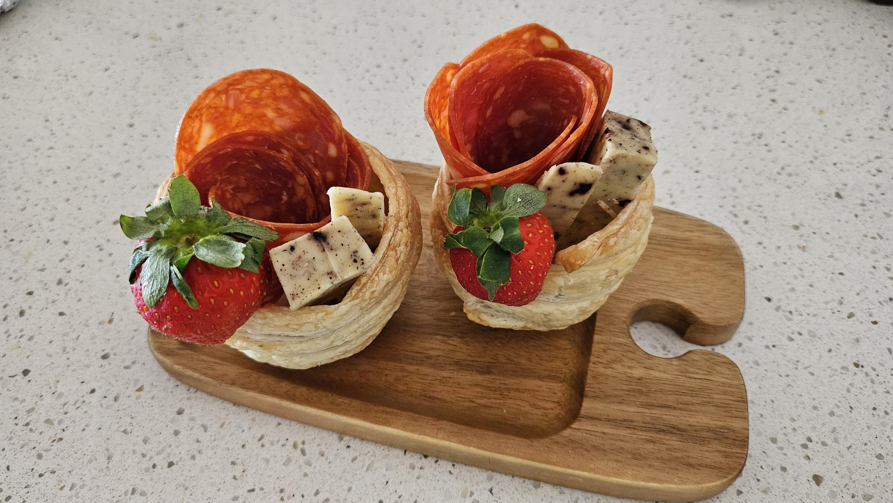 Charcuterie Puff Pastry Cups